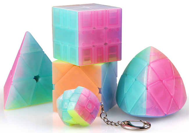 QiYi Mini Bun Keychain Jelly Cube